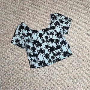 H&M Palm Tree crop top